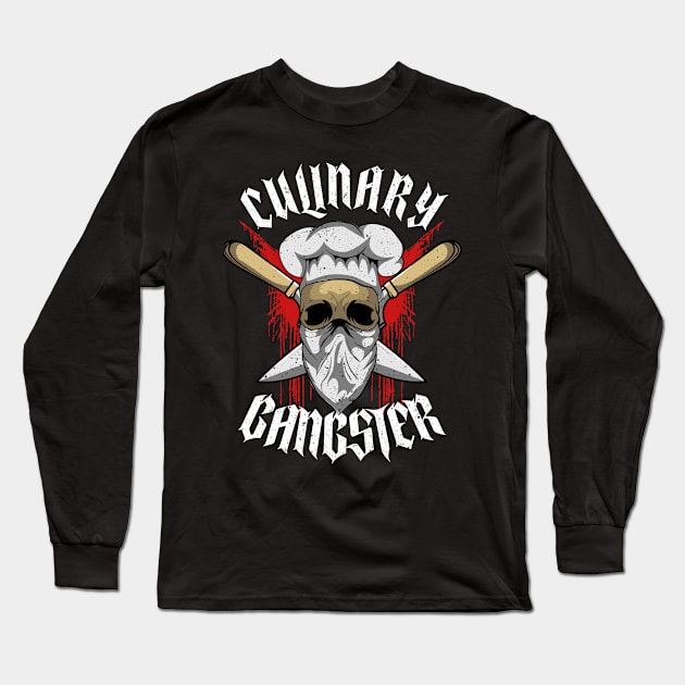 Culinary Gangster The Best Cook In The Kitchen Pun Long Sleeve T-Shirt by theperfectpresents